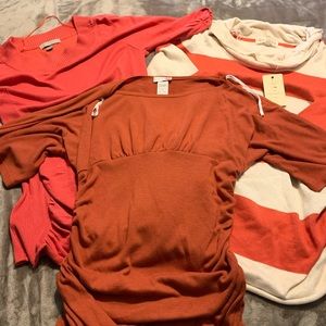 Lot of three sweaters.